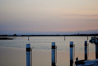 L'alba sulla laguna di Grado