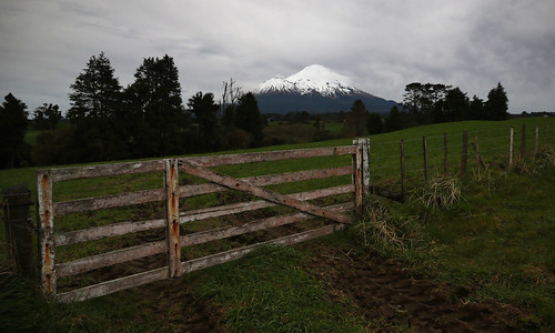 landscape mountain volcano winter mttaranaki taranaki hastingsroad farm farmgate