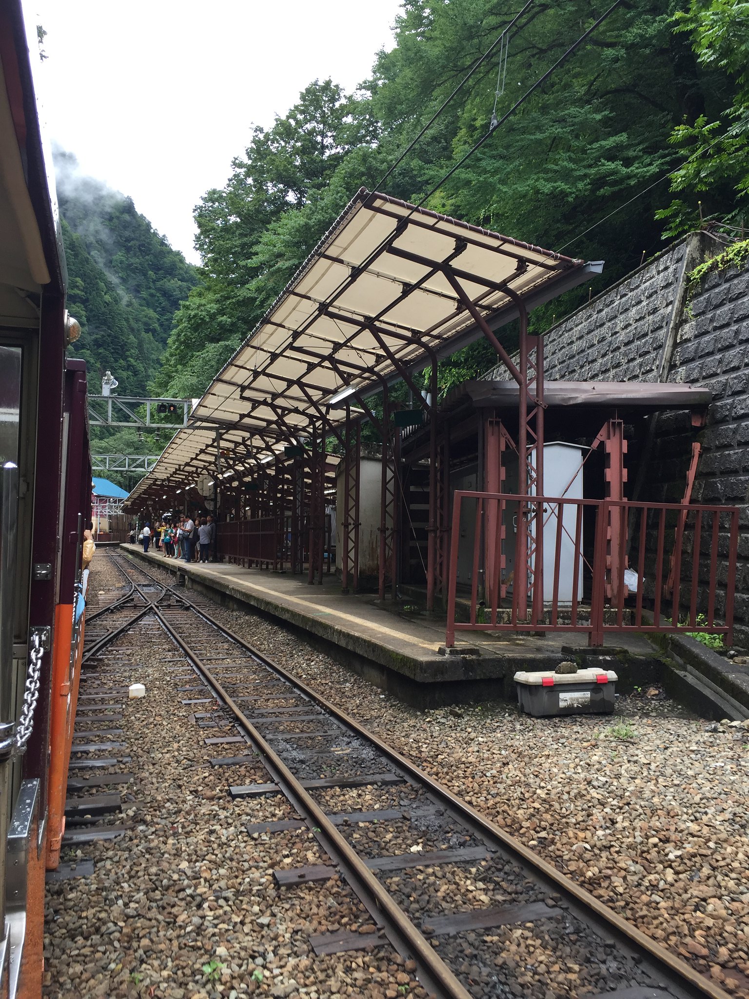 Approaching Kanetsuri Station