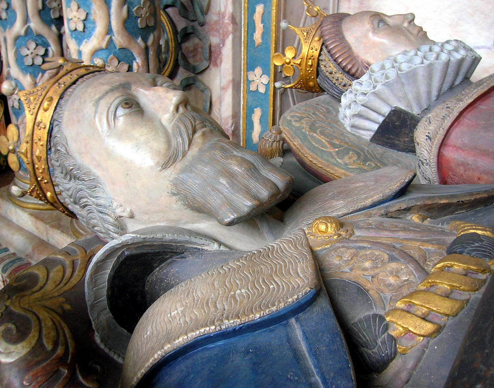 Tomb of Robert Dudley, Earl of Leicester and his wife, Lettice Knollys, Countess of Leicester. Credit Tony Grist