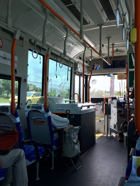 iphone photo 1001: Local bus goes along Route 58. Kadena (Okinawa), 11 Aug 2017