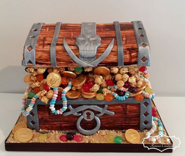 Treasure Chest Cake by Rencia Lawrence of Rencia's Creations