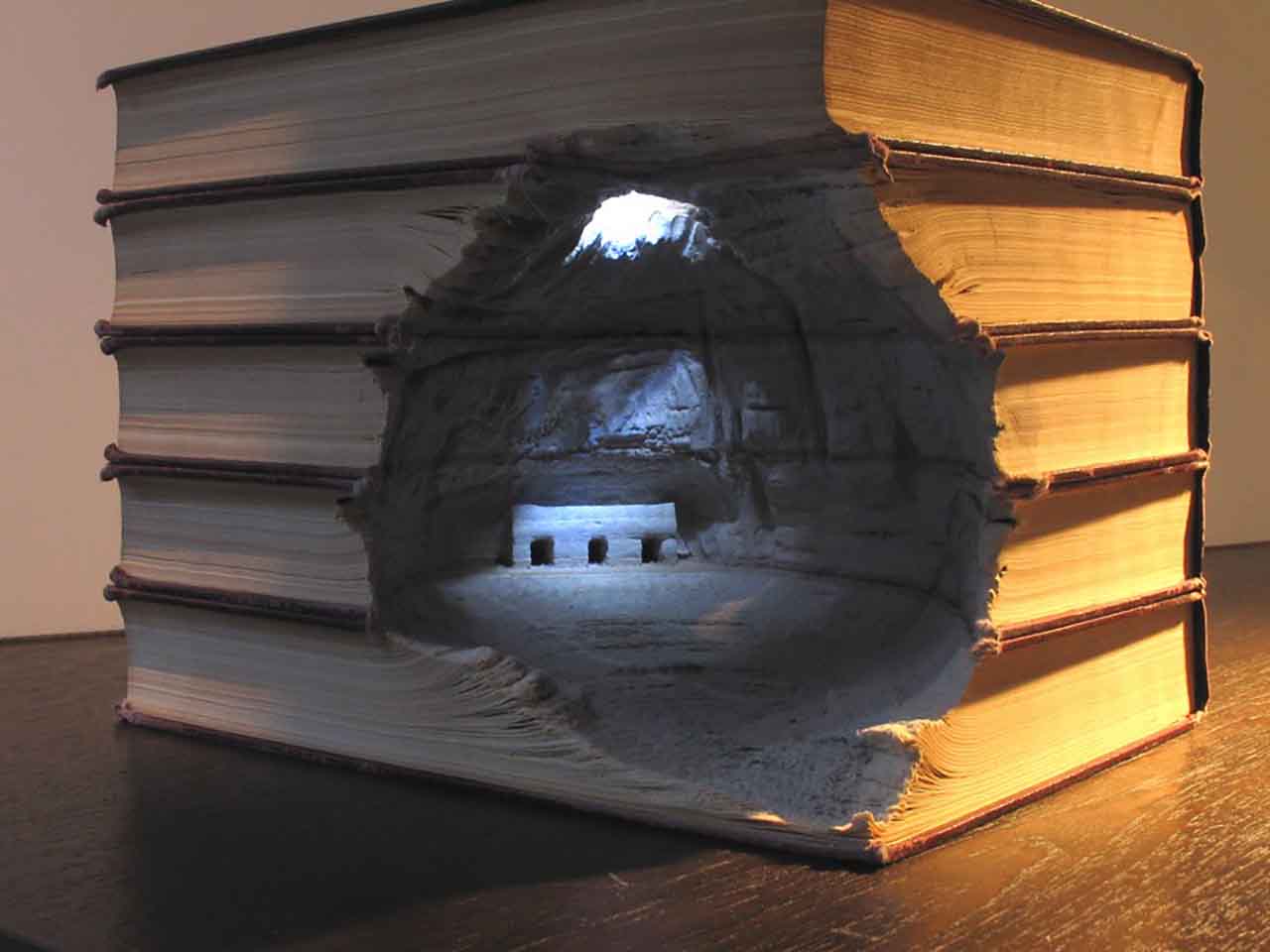 Guy Laramée Carved Book Art