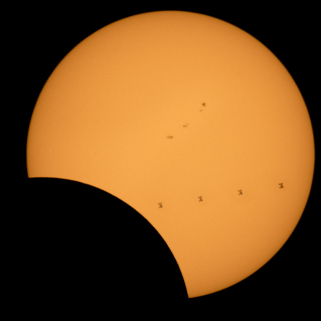 2017 Total Solar Eclipse - ISS Transit