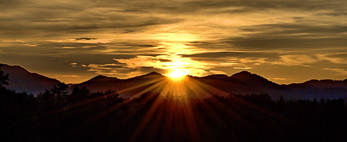 sunrise appalachian mountains