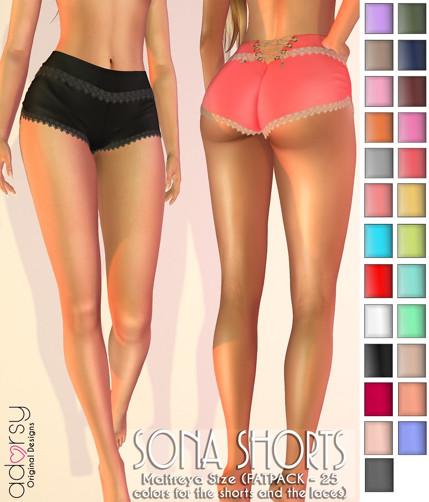 Sona Shorts - adorsy - SecondLifeHub.com
