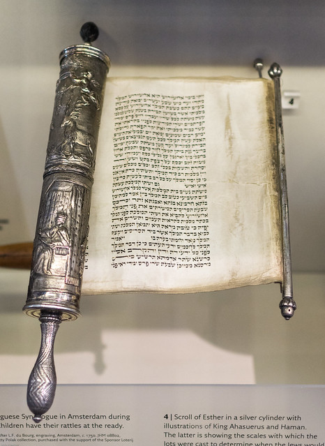 Scroll of Esther in a silver cylinder