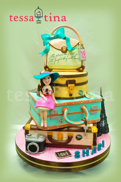 Travel Themed Cake by Tessa Tina Tio