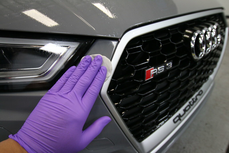 New car prep and full car paint protection film 18 Audi