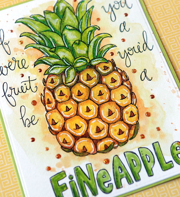 pineapple close up