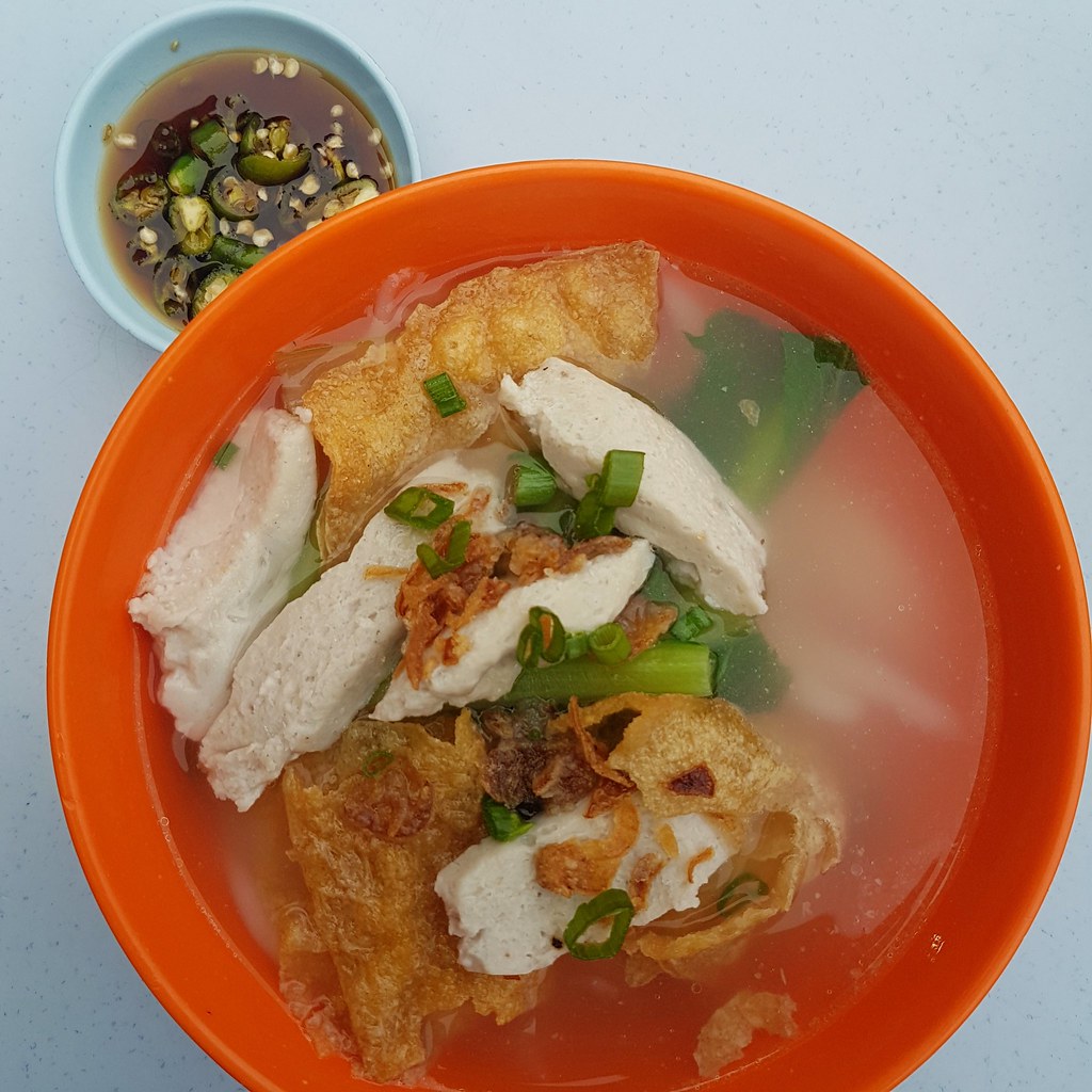 鱼滑老鼠分 Fish Paste Rat Noodle Soup $5.5 @ 明记茶餐室 KL Buikit Bintang Restoran Beremi Meng Kee