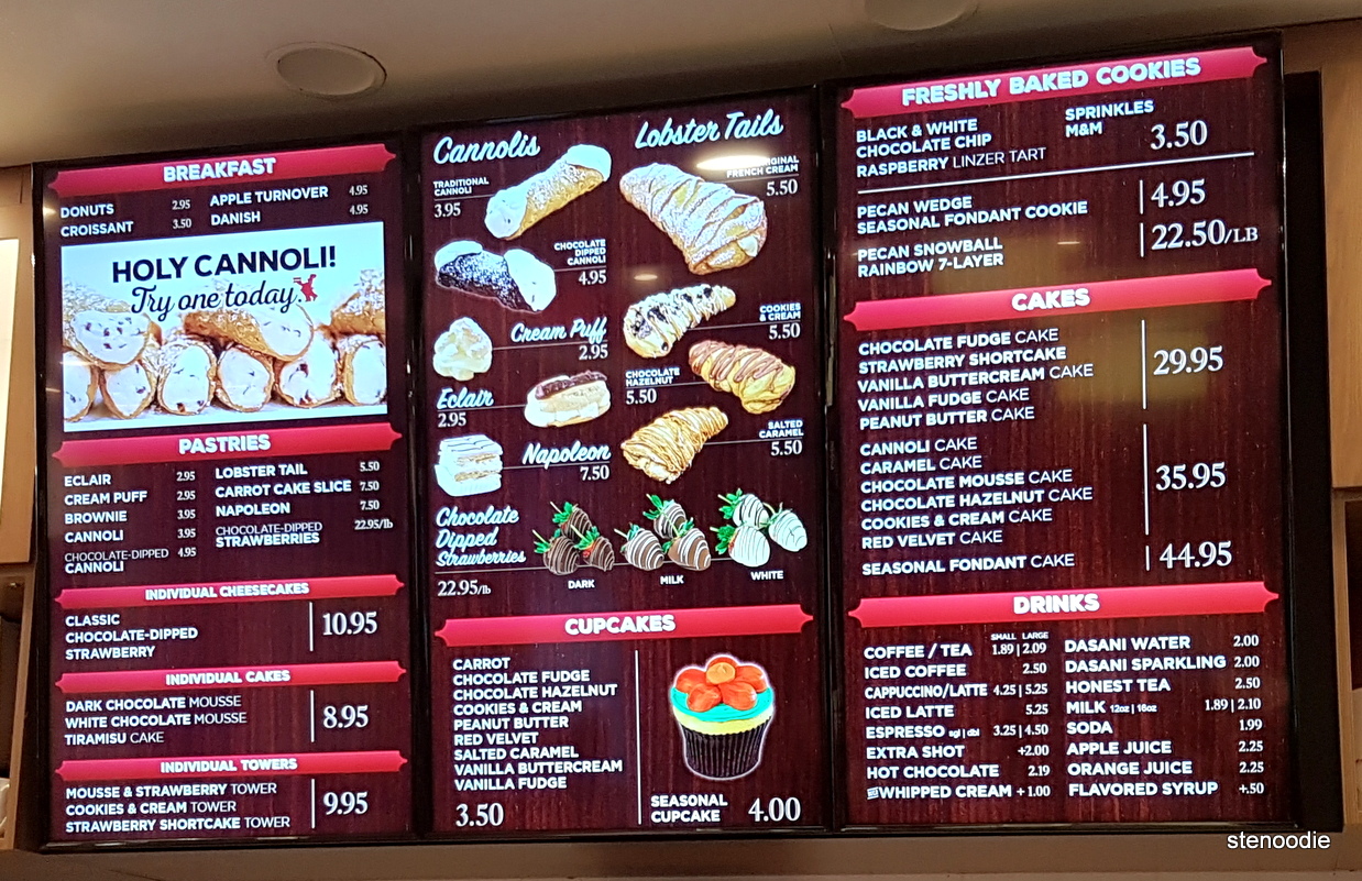 Carlo's Bakery menu and prices