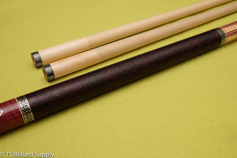 ZEN Custom Cues - Fancy 18 Pointer (Curly PH/Curly Maple 