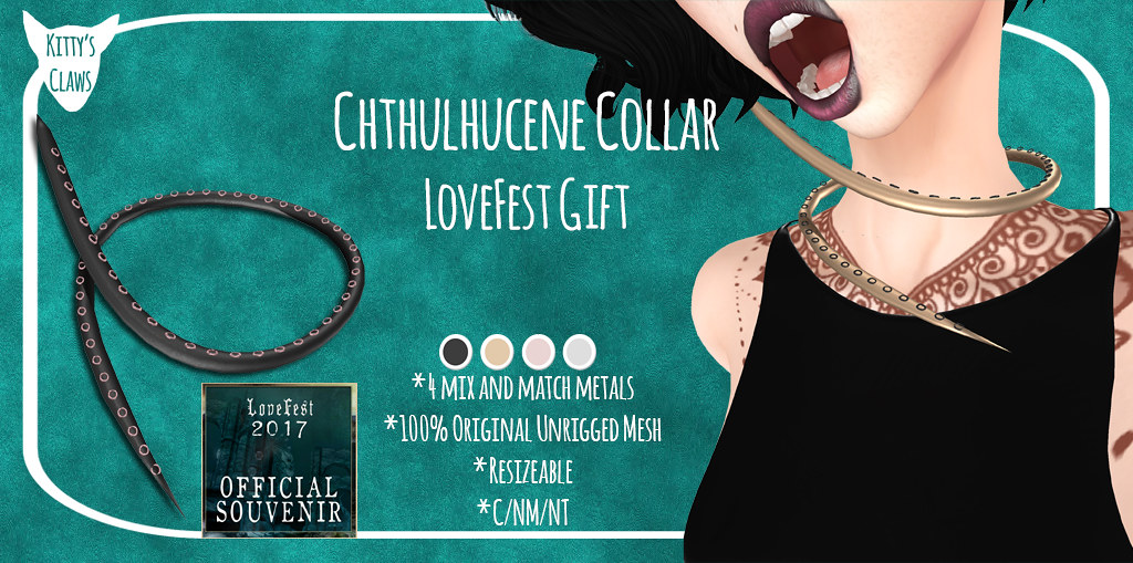 Kitty's Claws @ Lovecraft Festival 2017 Gift - SecondLifeHub.com
