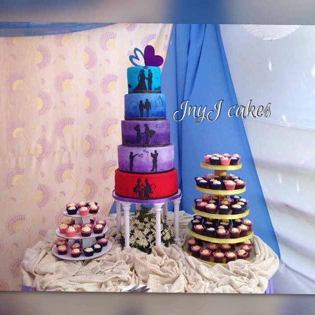 Love Story Wedding Cake by Jnyj Zen of JNYJ Cakes