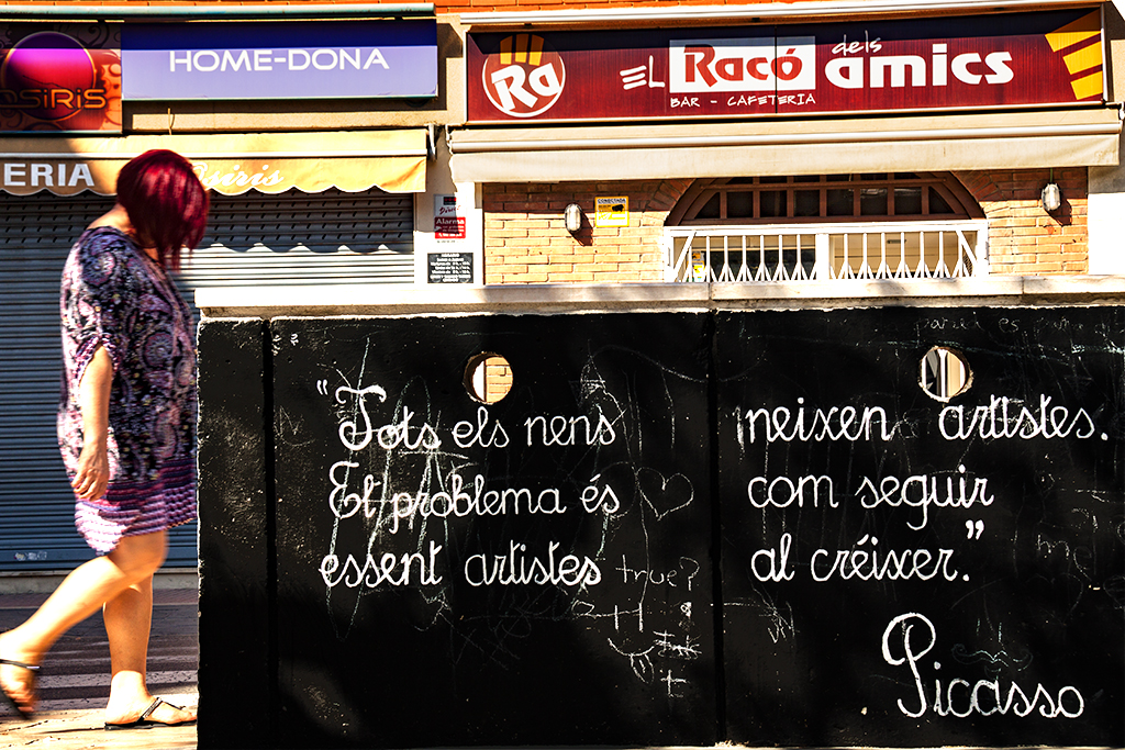 Picasso quotation--Tarragona