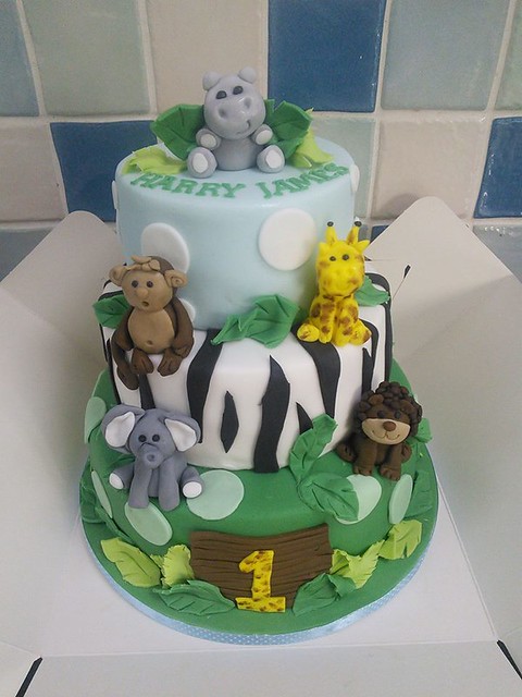 Safari Themed Cake by Lucys cakes