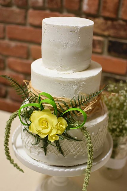 Rustic Wedding Cake by Silver Spoon Cakes