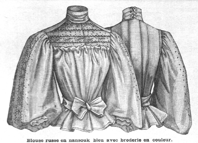 Détail blouse années 1890