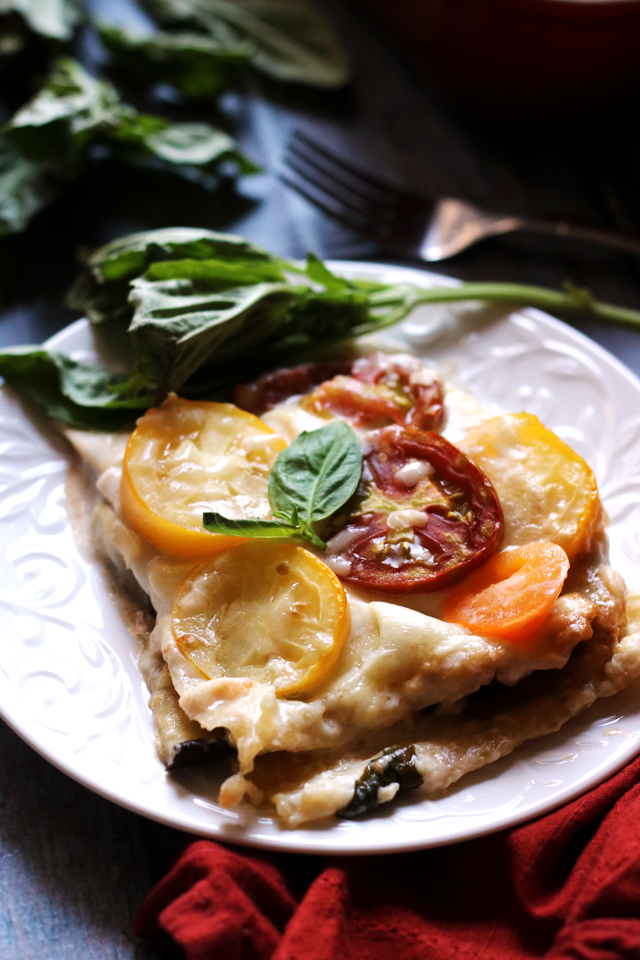 Roasted Eggplant Lasagna with Garlic Bechamel - Joanne Eats Well With ...