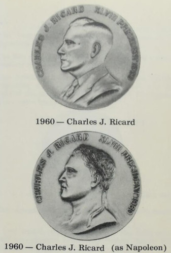 Charles J Ricard as Napoleon medal