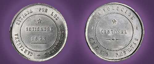 1873 Spanish civil war coin