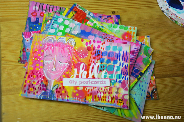 Painted Postcards | Happy Greetings Postcards