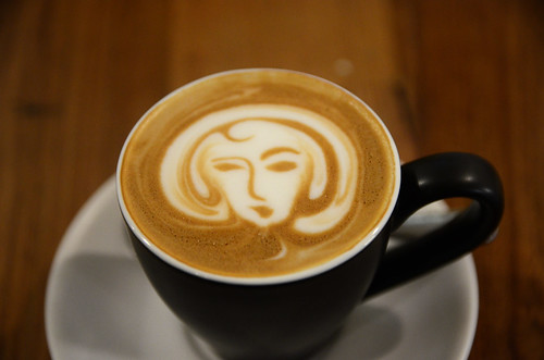 Lady latte art - Strong caffe latte AUD3.80 - Mountain of Bears, Ormond