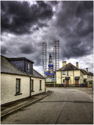 building clouds cloudy drillingplatform house oilrig rig street streetview invergordon highland scotland