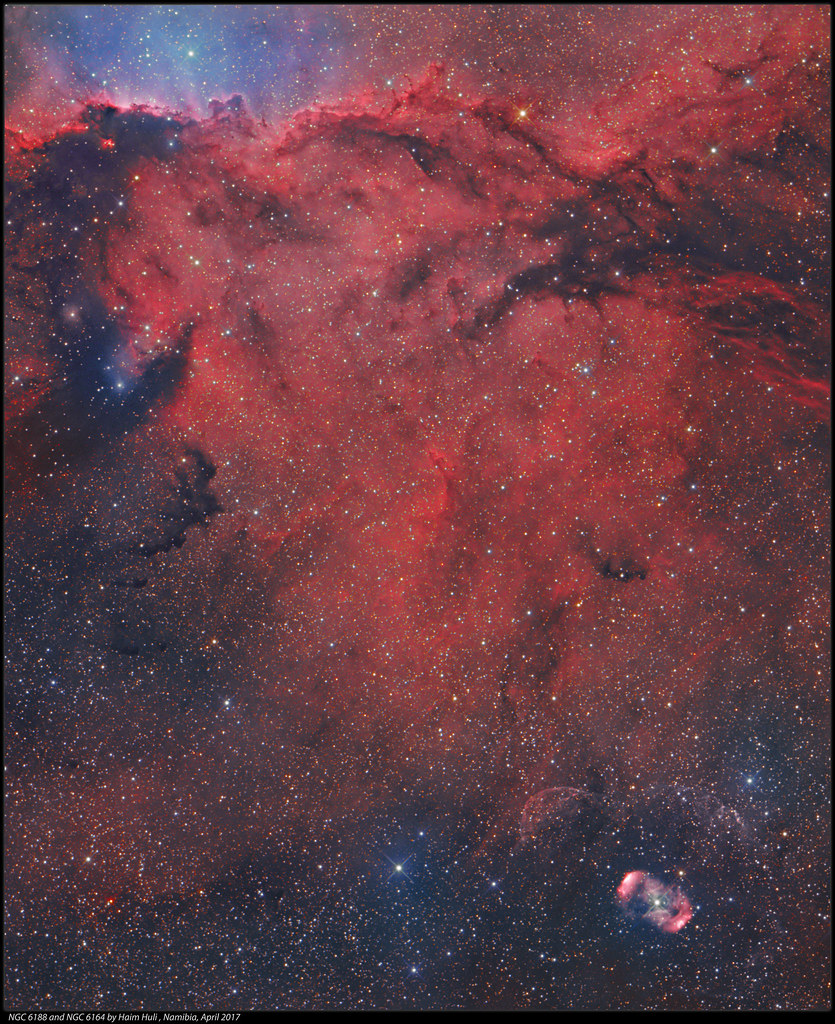 NGC6164 and NGC6188 HaRGB