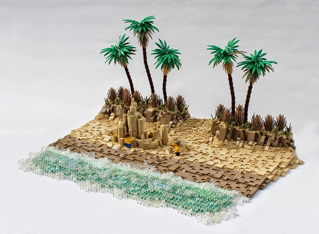 LEGO plage Concours de châteaux de sable