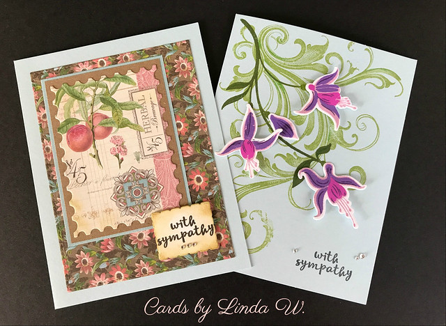Pair of sympathy cards