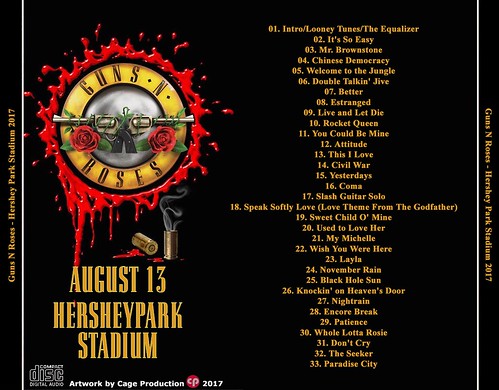 Guns N Roses-Hershey Park 2017 back
