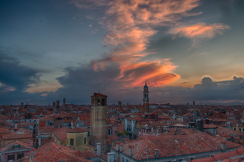 venice venizia italy italia city cityscape suns sunset clouds ngc
