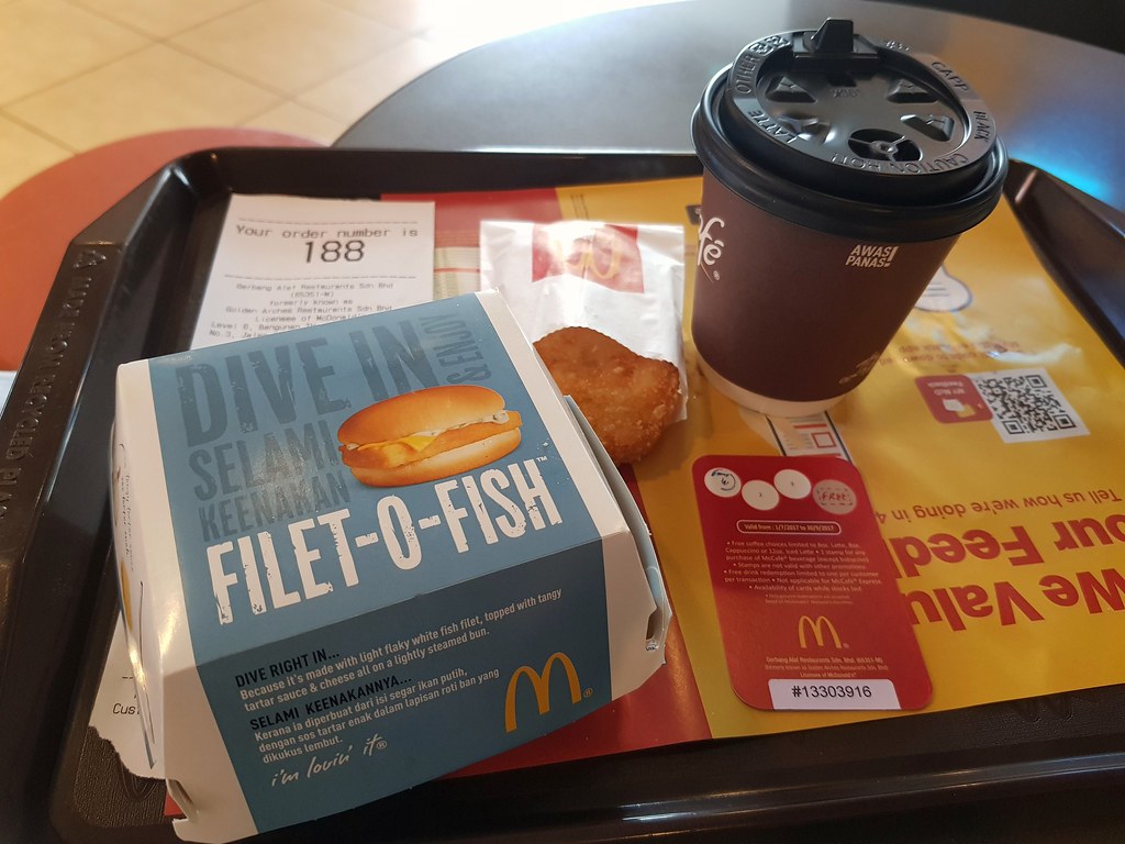 Fish-O-Fish, Hash Brown, Latte $11.95 @ McDonalds CenterPoint PJ Bandar Utama