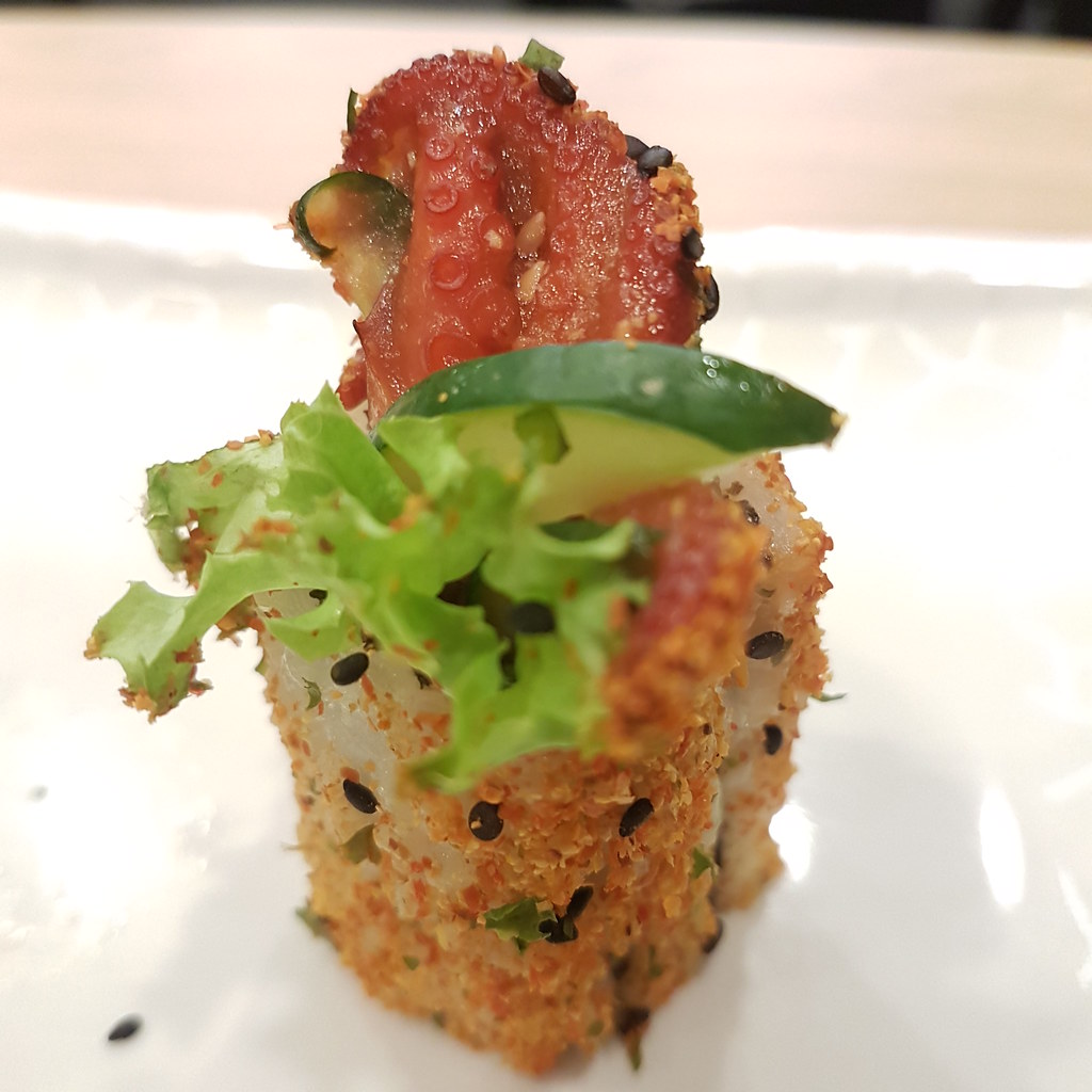 辣味章鱼卷 Spicy Squid Roll $2.40 @ Empire Sushi at KL Avenue K.