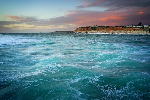 water coast blue cliffs sunset storma tide sea land