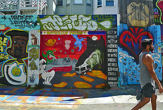 Mural in the City - Clarion Alley Buttercup Fields
