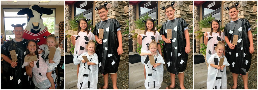 kids in their "cow"stumes