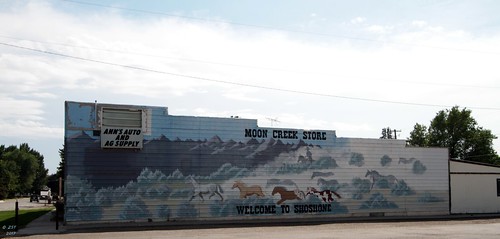 art artwork eclipseweek horses idaho mooncreekstore mural nativeamerican shoshone store town zeesstof