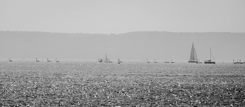 blackandwhite bw monochrome mono ocean seaside landscape seascape sailing sails boats nostalgic memory piran portoroz slovenia slowenien port city