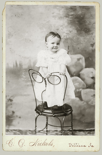 Cabinet Card Child on a Chair