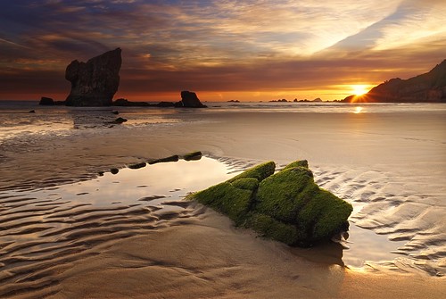 sunrise landscape beach seashore rocks sun sunstar nature clouds waterscape dunes sand longexposure