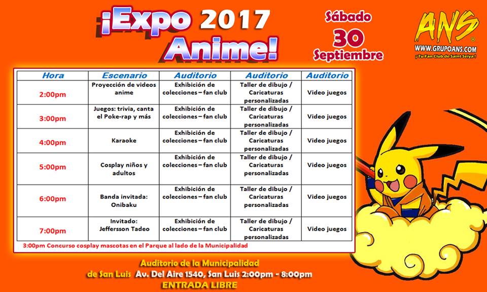 Expo Anime 2017 | Municipalidad de San Luis
