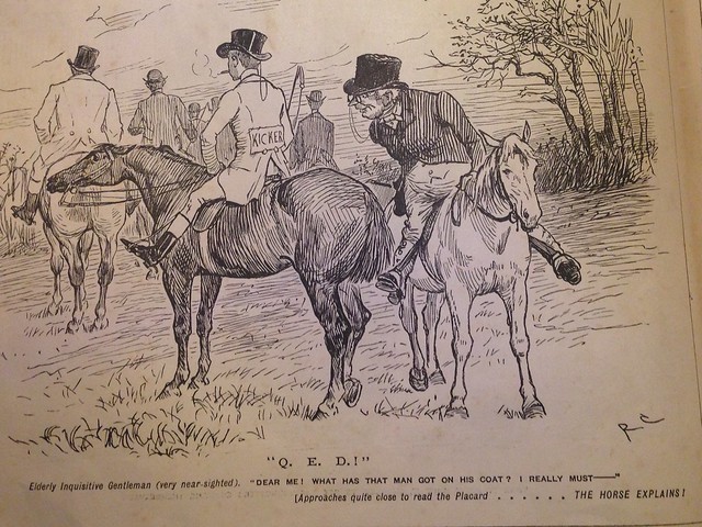 Illustrations and cartoons from what I think are 1894/1895 copies of 'Pictures from Punch', bought for £3 from a vintage fair in Kirkcudbright.