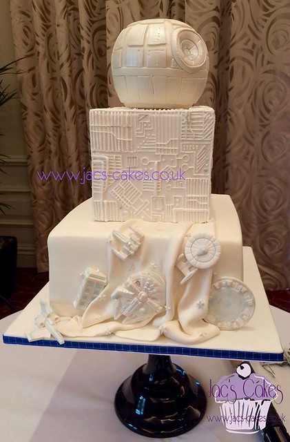 Cake by Jac's Cakes. Wedding Cakes.