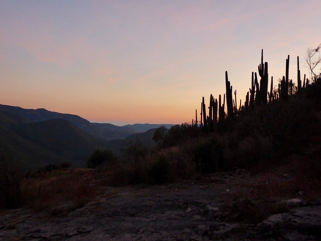 Hierve el Agua al tramonto, stato di Oaxaca