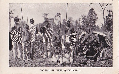 Aboriginal Camp in Queensland - very early 1900s