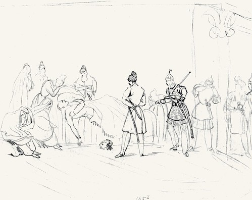 Иллюстрация к повести А.А. Бестужева-Марлинского 

«Аммалат-Бек». 1832-1834