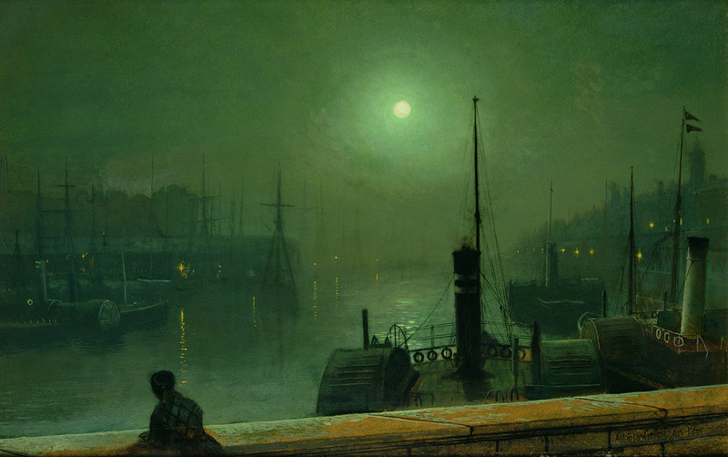 On the Clyde, Glasgow by John Atkinson Grimshaw, 1879